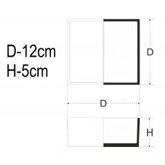 Kwadratowy pojemnik 12x12