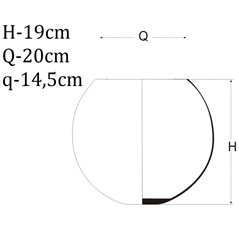 Kula wazon H-19 cm